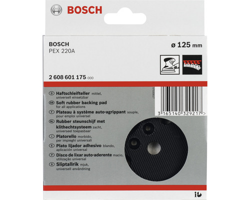Bosch schuurzool PEX 220 A, 125 millimeter doorsnede