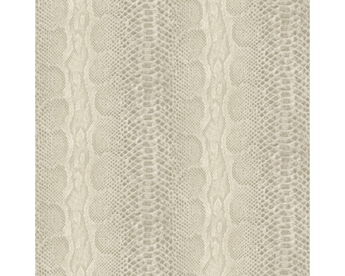 SELECTION Vliesbehang 811506 Fascinating Serengeti slang crème Behang met slangenleerlook