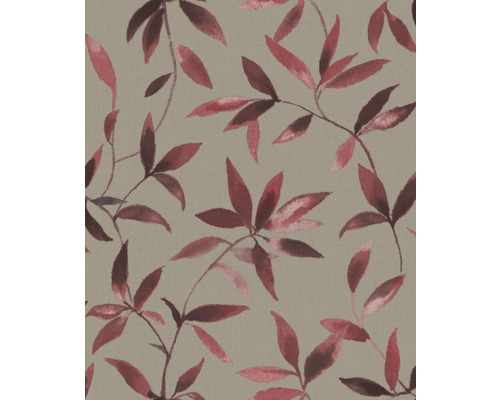 Behang met bladerpatroon