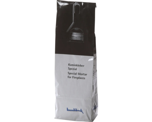 BUSCHBECK Lijm voor betonnen barbecue 1,5 kg wit Buschbeck speciale mortel voor open haarden in een verpakking