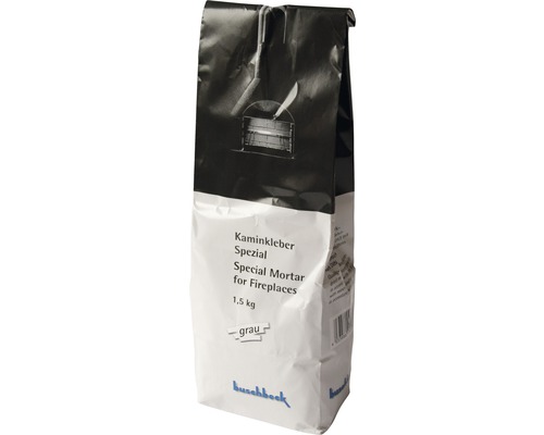 BUSCHBECK Lijm voor betonnen barbecue 1,5 kg grijs Buschbeck Special haardmortel, zak van 1,5 kg