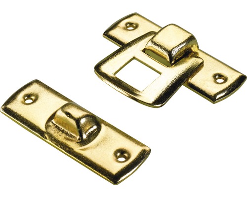 HETTICH Koffersluiting, vermessingd 20 x 30 mm, 10 stuks Meubelsluiting van metaal