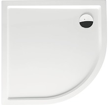 Douchebak van sanitairacryl met kwartronde vorm