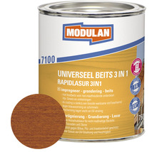 MODULAN 7100 Universeel beits 3-in-1 mat teak 750 ml-thumb-0