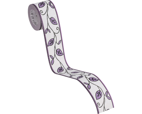 Decoratief geschenk lint met bladerdesign op rol