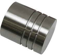 GARDINIA Chicago eindknop cilinder rvs-optiek ø 20 mm 2 stuks