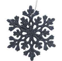 Glitterende sneeuwvlok hanger als kerstdecoratie