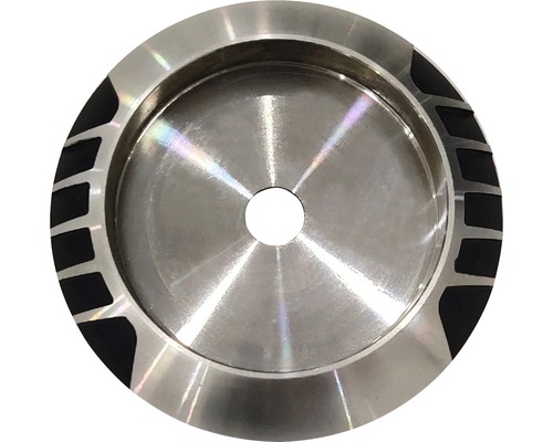 Metalen waterpijpkop met centraal gat