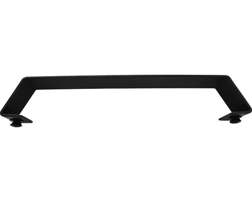 Zwarte beugel met schroeven