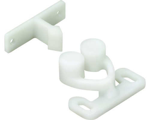 HETTICH Druksnapper kunststof wit, 10 stuks Kunststof kastdeurstopper set voor montage