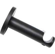 GARDINIA Memphis wanddrager 1-loop open zwart ø 16 mm