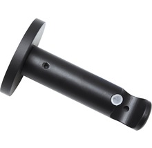 GARDINIA Memphis wanddrager 1-loop open zwart ø 16 mm