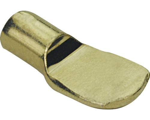 HETTICH Plankdrager lepelvormig, vermessingd, Ø 7/8 mm, 40 stuks Metalen plankdrager