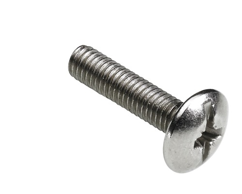 HETTICH Verbindingsschroef M6 staal vernikkeld, 50 stuks Metalen schroef met kruiskop