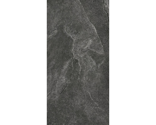 Donkergrijze vloertegel met steeneffect