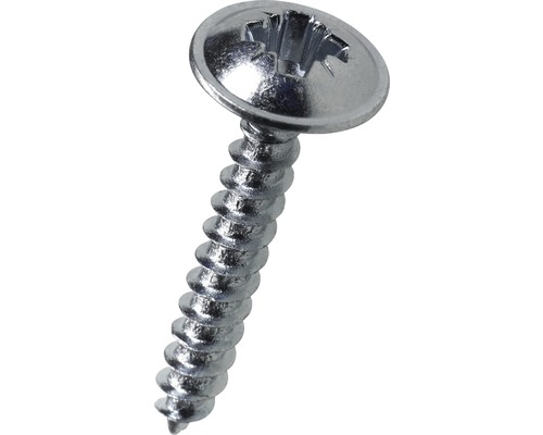 HETTICH Achterwandschroeven kunststof wit Ø 3 x 20 mm, 200 stuks Metalen schroef met kruiskop