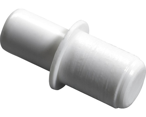 HETTICH Insteek-plankdrager, kunststof wit, Ø 5/6 mm, 100 stuks Plastic deuvel