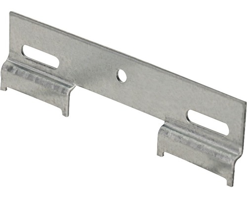 HETTICH Kastophangrail 130 mm staal verzinkt, 25 stuks Metalen beugel met uitsparingen en haken