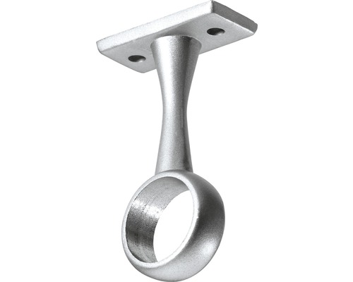 HETTICH Middensteun voor kastroede Ø 20 mm zilvergrijs, 25 stuks Kledingroedehouder voor plafondmontage