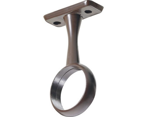 HETTICH Middensteun voor kastroede Ø 25 mm bruin, 25 stuks Kledingroedebeugel voor plafondmontage