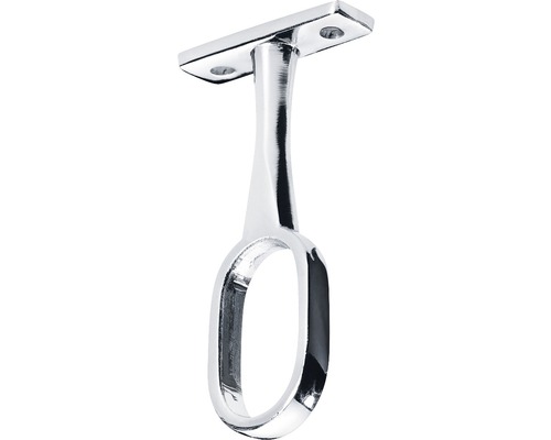 HETTICH Middensteun voor kastroede 15x30 mm verchroomd, 25 stuks Kledingroedehouder van metaal