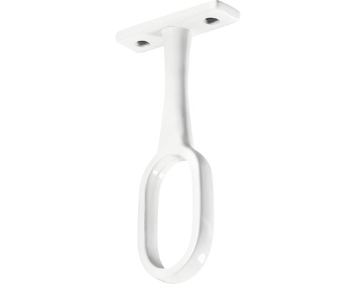 HETTICH Middensteun voor kastroede 15x30 mm wit, 25 stuks Kledingroedehouder voor plafondmontage