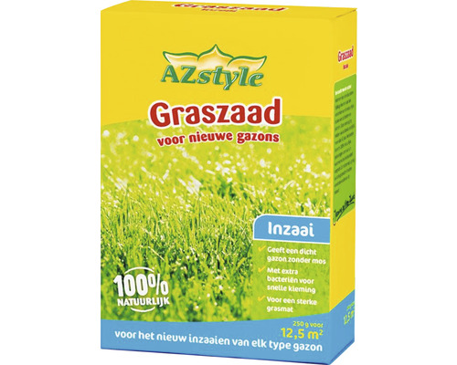 AZSTYLE ECOSTYLE Inzaai graszaad 250 gr 12,5 m² AZSTYLE ECOSTYLE Inzaai graszaad 250 gr 12,5 m²