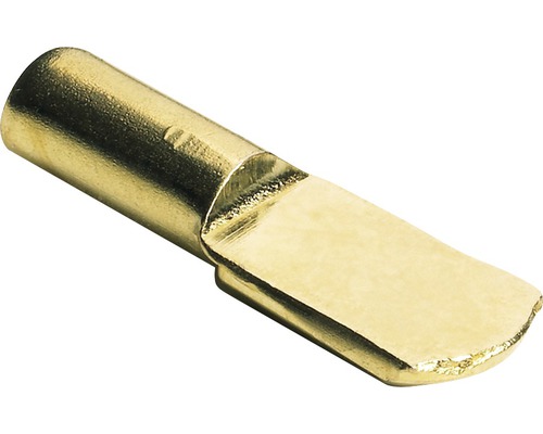 HETTICH Plankdrager lepelvormig, vermessingd, 4 mm, 100 stuks Legborddrager van metaal
