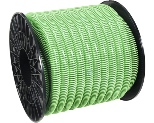 Spiraalslang PVC 1" 70 m groen voor vijver, bestelbaar per 10 cm