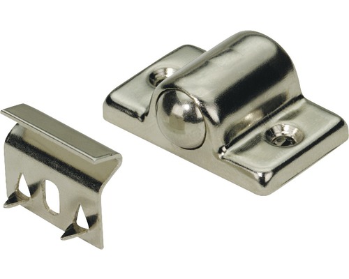 HETTICH Kogelsnapper met stalen kogel 12x30x20 mm, 10 stuks Kogelsnapper met montageplaat voor meubels