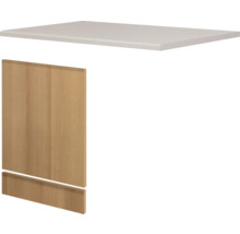 FLEX WELL Vaatwasserpaneel inclusief plint en werkblad Nano beuken 59,4x1,6x54,5 cm
