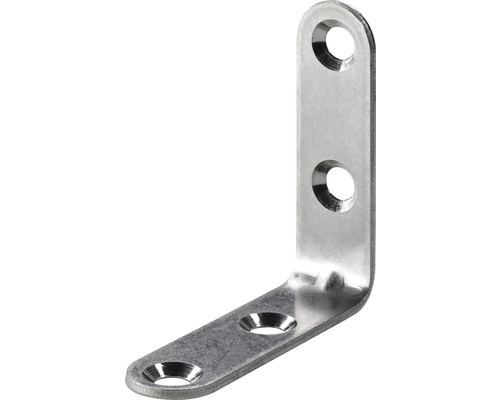 HETTICH Stoelhoek, roestvrij staal, 50 x 50 x 15 mm, 25 stuks Hoekverbinder van metaal met gaten voor bevestiging