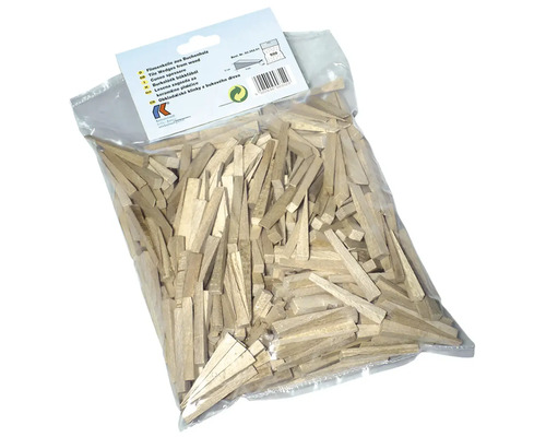 KAUFMANN Tegelspies hout 8,5 mm, 500 stuks Verpakking tegelwiggen van beukenhout