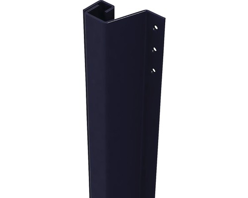 SECUSTRIP Anti-inbraakstrip Plus achterdeur 14-20 mm, 2300 mm zwart RAL9005 Paal voor schuttingelementen met boorgaten