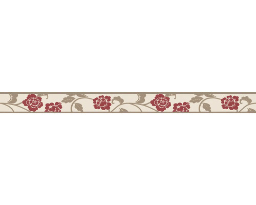 A.S. CRÉATION Behangrand zelfklevend 2820-19 Only Borders bloemen rood 5 m x 5 cm