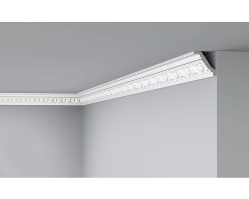DECOFLAIR Sierlijst plafond E23 5,5x5,5x200 cm Decoratieve sierlijst aan het plafond van een kamer