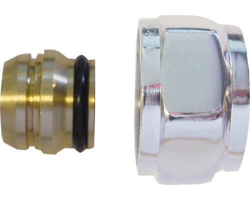 Messing schroefverbinding met afdichtring