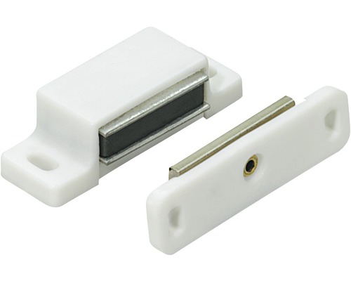HETTICH Magneetsluiting met beweegbare plaat wit (max. 4 kg), 50 stuks