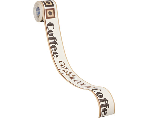 Decoratieve randband met koffiemotief