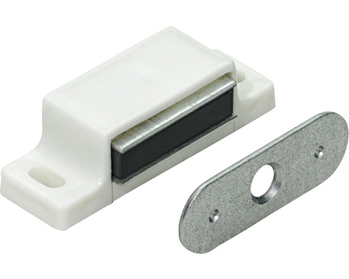 HETTICH Magneetsluiting wit (max. 4 kg), 50 stuks Magneetsluiting met tegenplaat voor meubels