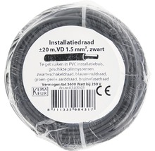 Installatiedraad op rol, circa 20 meter, 1,5 mm2