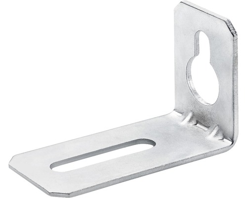 HETTICH Kastophanger verstelbaar 42x62x30 mm verzinkt, 50 stuks Metalen hoek met langgat en sleutelgatophanging