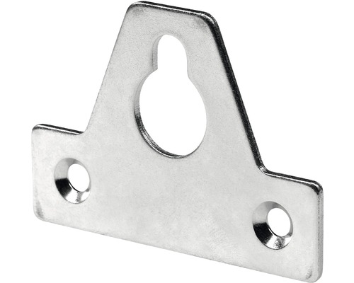 HETTICH Kastophanger met sleutelgat 46x64 mm verzinkt, 50 stuks Metalen hanger met twee gaten voor bevestiging