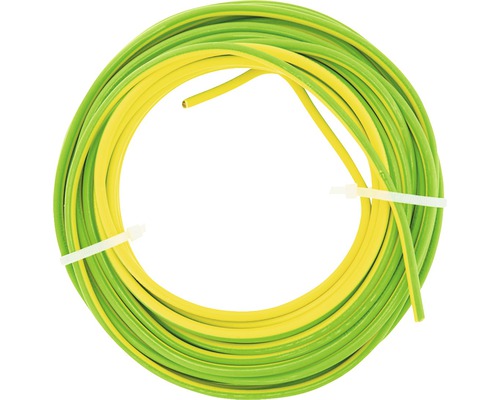 Ring van groen-gele aardingskabel