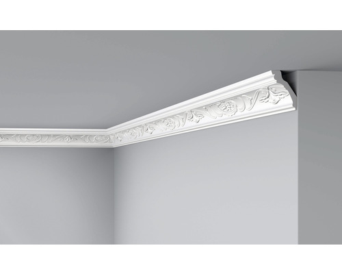 DECOFLAIR Sierlijst plafond E26 6,5x4x200 cm Kamerplafond met sierlijsten van stucwerk