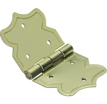 HETTICH Kistscharnier, vermessingd 20 x 37 mm, 20 stuks
