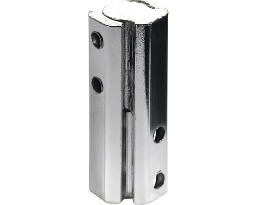 HETTICH Meubelpaumelle 40 x Ø 10 mm staal vernikkeld, 5 stuks Metalen verbindingsstuk met schroefgaten