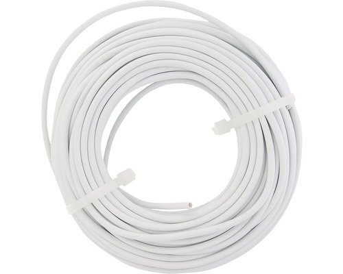 Telefoon installatiekabel rond 4x0,5 mm² wit 25 m