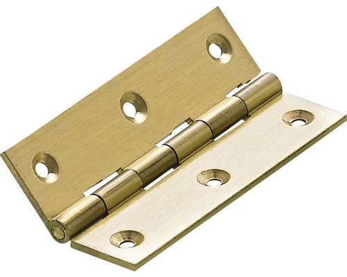 HETTICH Scharnier smal, messing 70 x 40 mm, 10 stuks