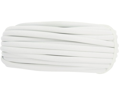 Witte elektriciteitskabel opgerold